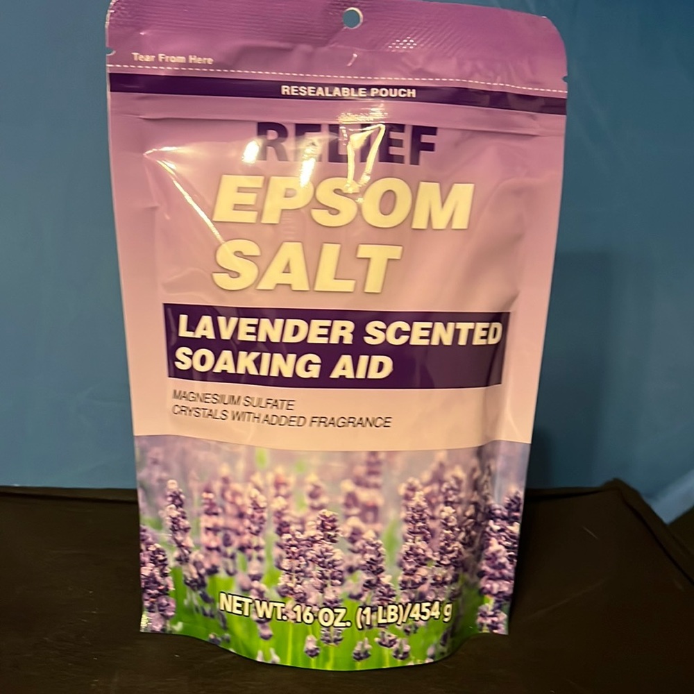3 Pouches Epsom Salt, Lavender Scented Soaking Aid